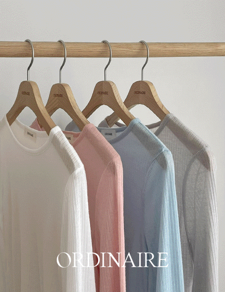 [오늘출발][ordinaire] 썸머 라이트 티셔츠 (2color/단독주문시오늘출발)